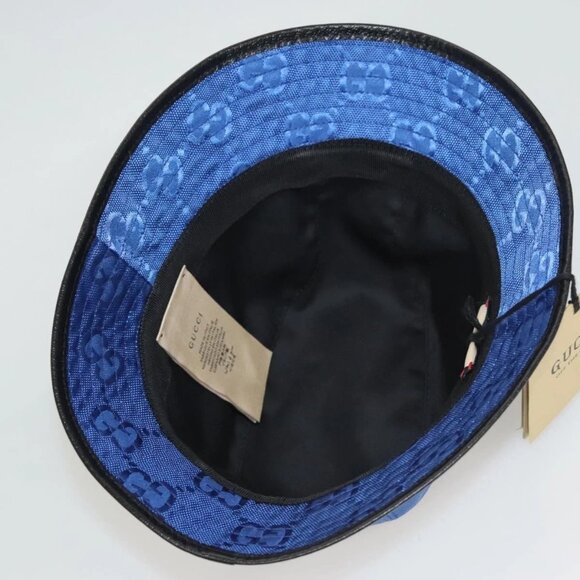 GUCCI GG Canvas Off The Grid Bucket Hat M Blue - Picture 13 of 16